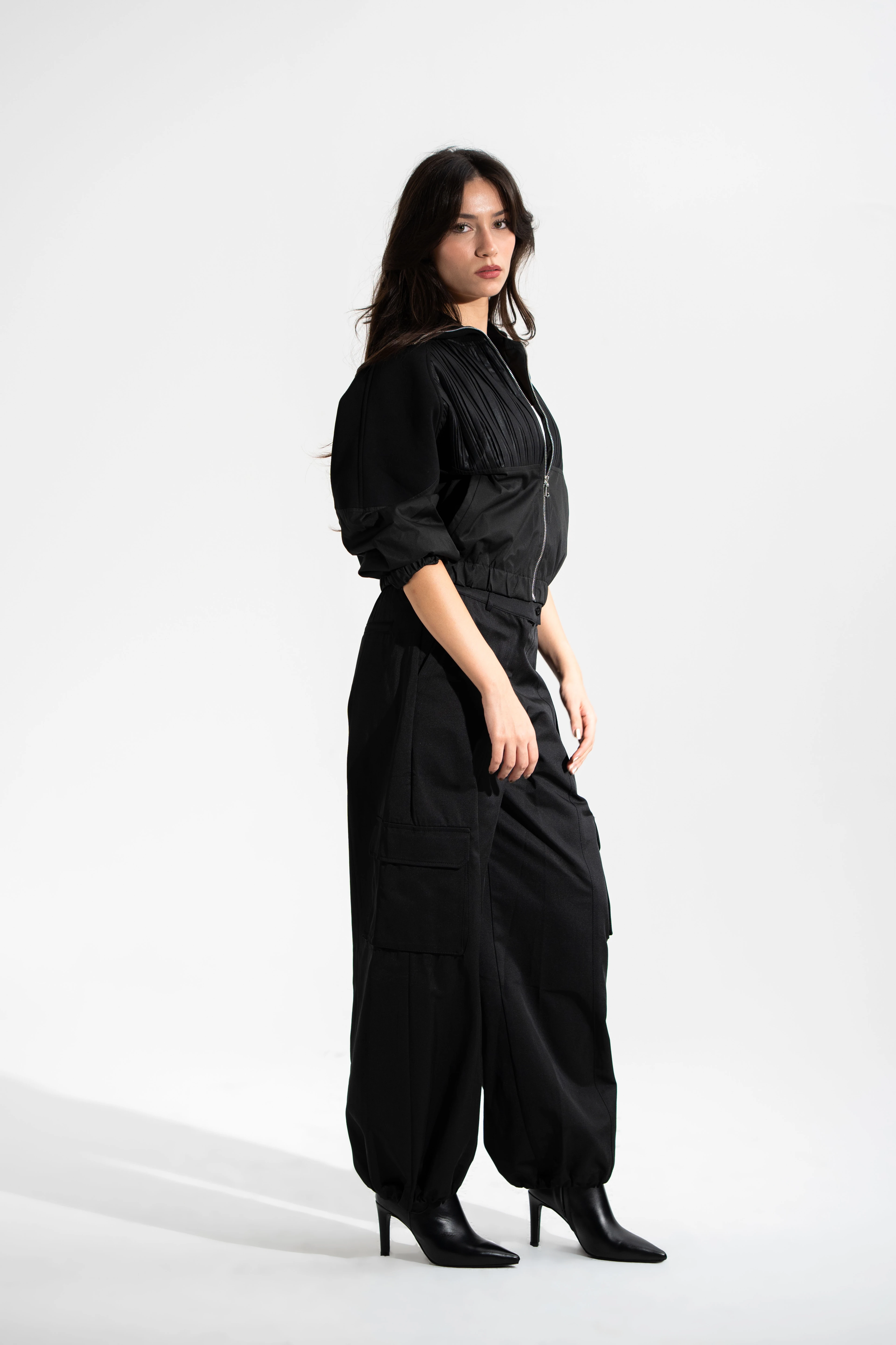 Bomber,Beli Lastikli Mont