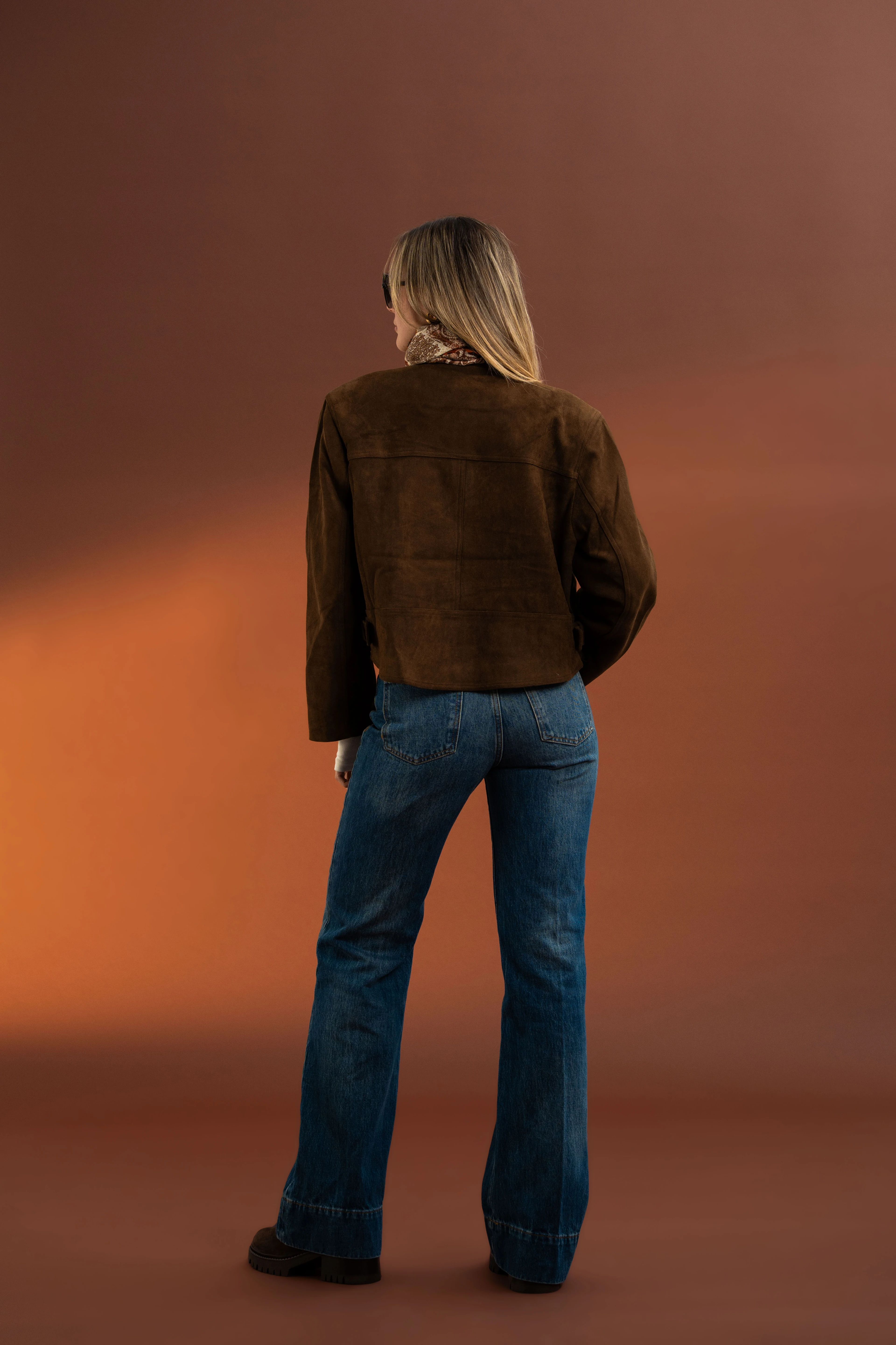 High Rise Flare Jean Pantolon-TINT