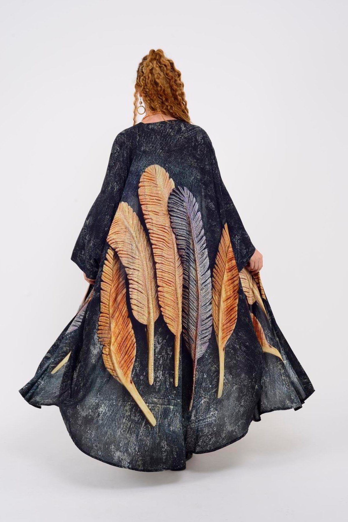İtalyan,Tüy Desen Ham Kimono
