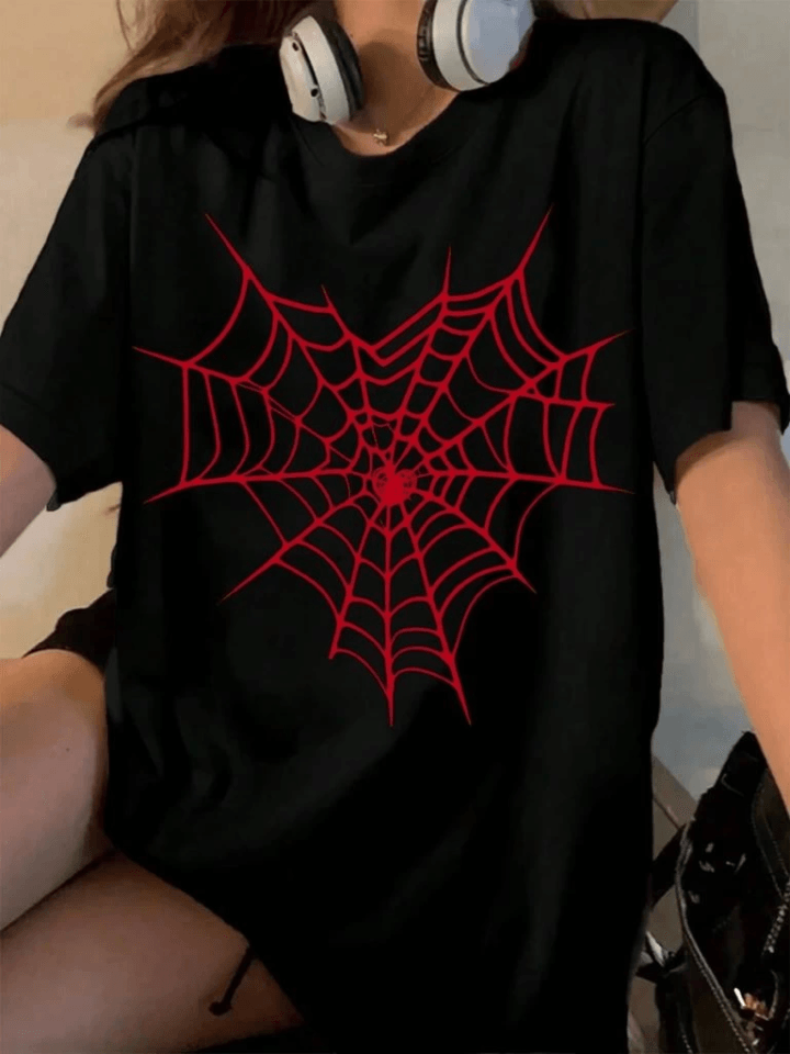 Baskılı T-shirt - Siyah