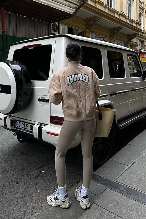 Michonne Ribanalı Bomber Ceket 7059 -08