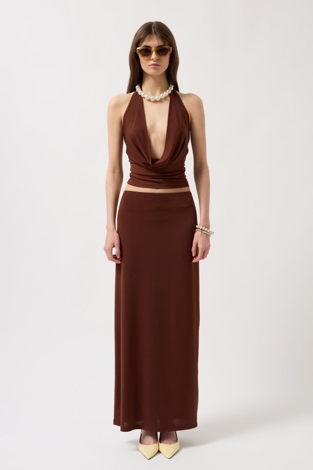 Degaje Yaka Crop Bluz