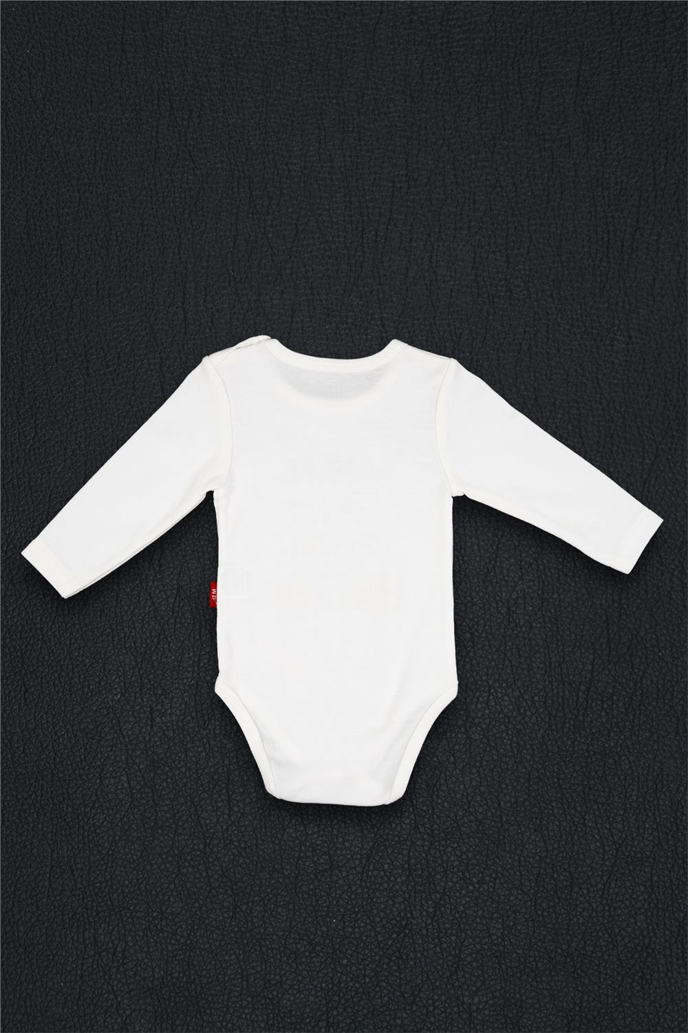 Unisex Bebek Beyaz Her Şey Seninle Güzel Anneanne Baskılı Alttan Çıtçıtlı Zıbın