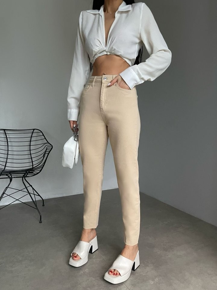 Kadın Yüksek Bel Skny Jeans Pantolon