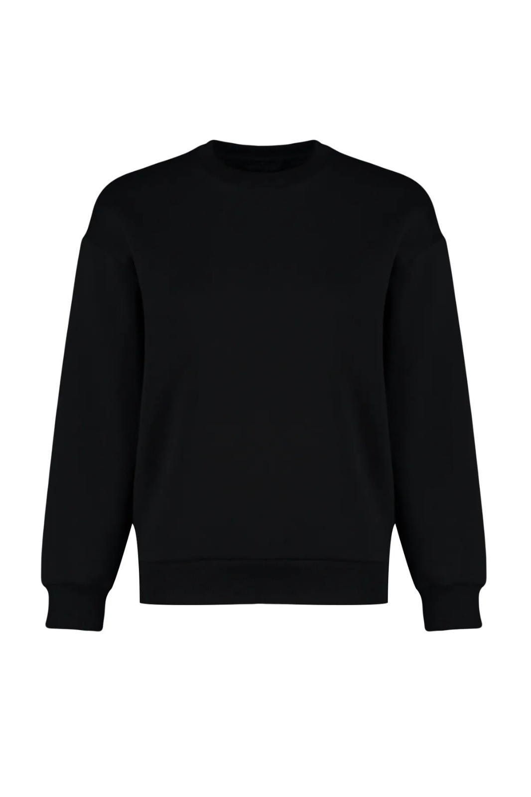 Erkek Siyah Üç İplik Sweatshirt