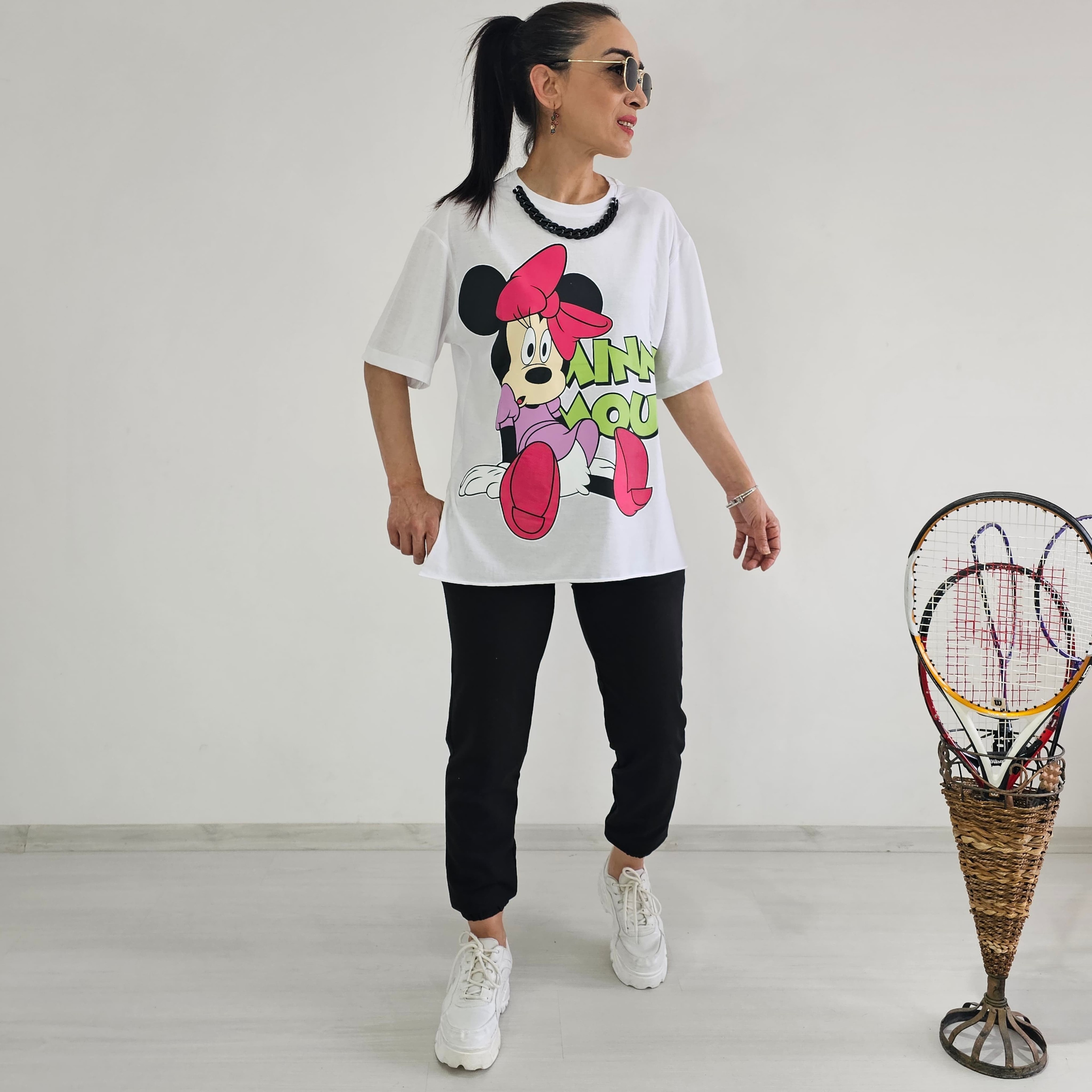Kolye Detay Mickey Eşofman Takımı