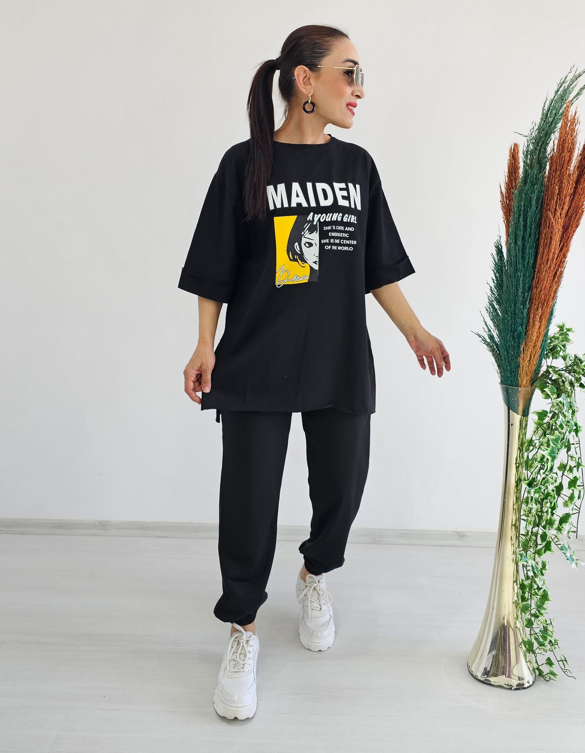 Maiden Tişört siyah