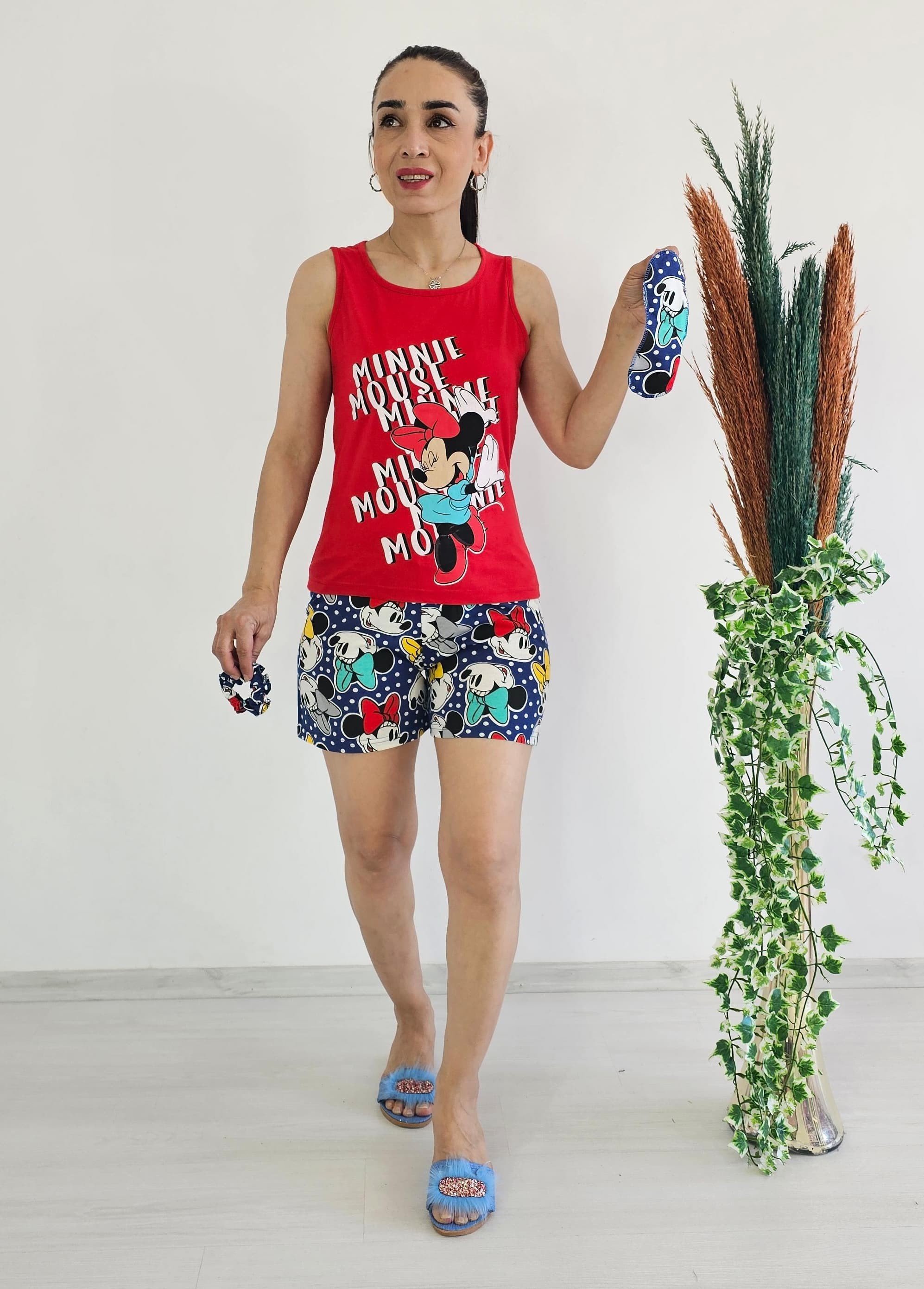 Tek Kalan Şortlu Pijama Takım - mickey