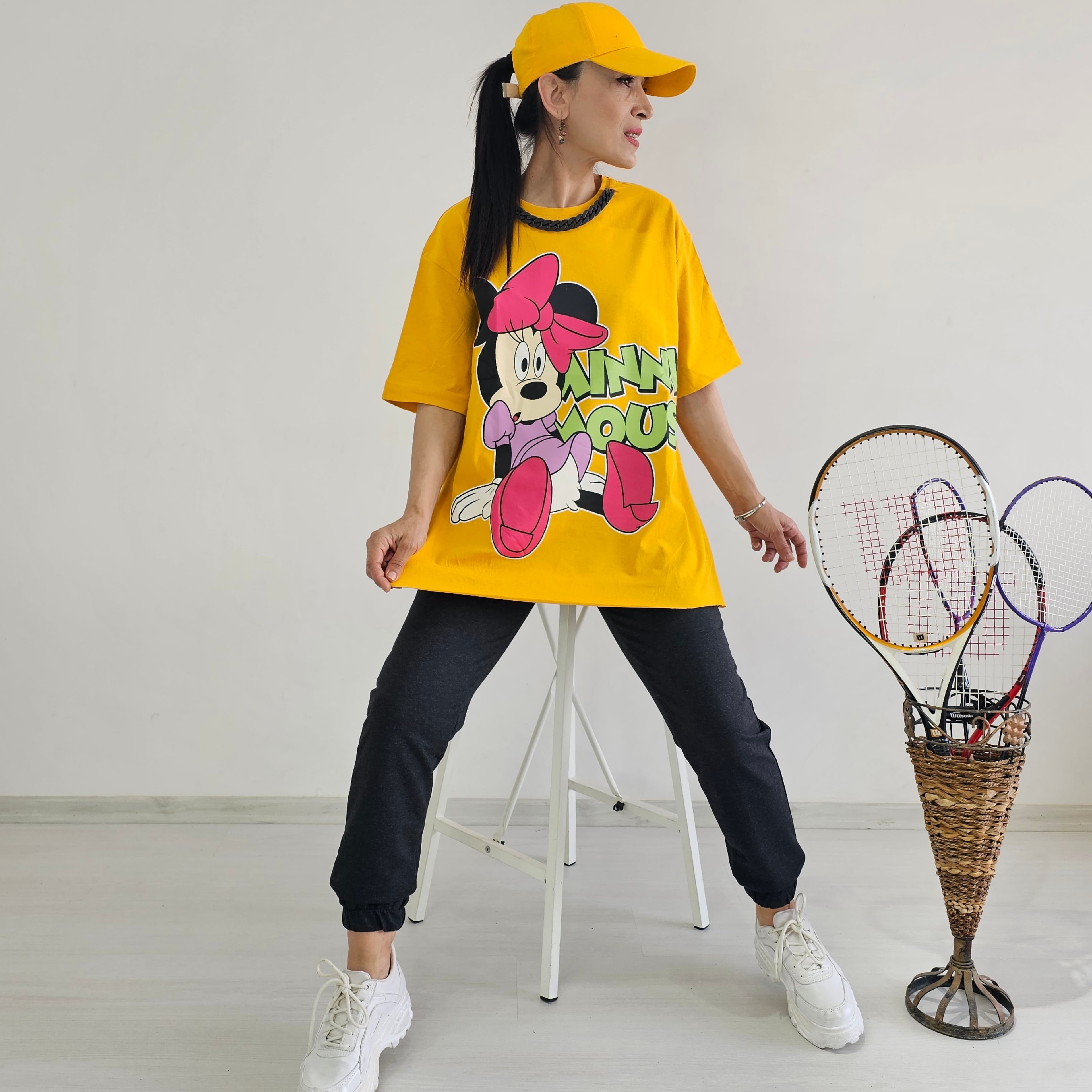 Kolye Detay Mickey Eşofman Takımı - HARDAL