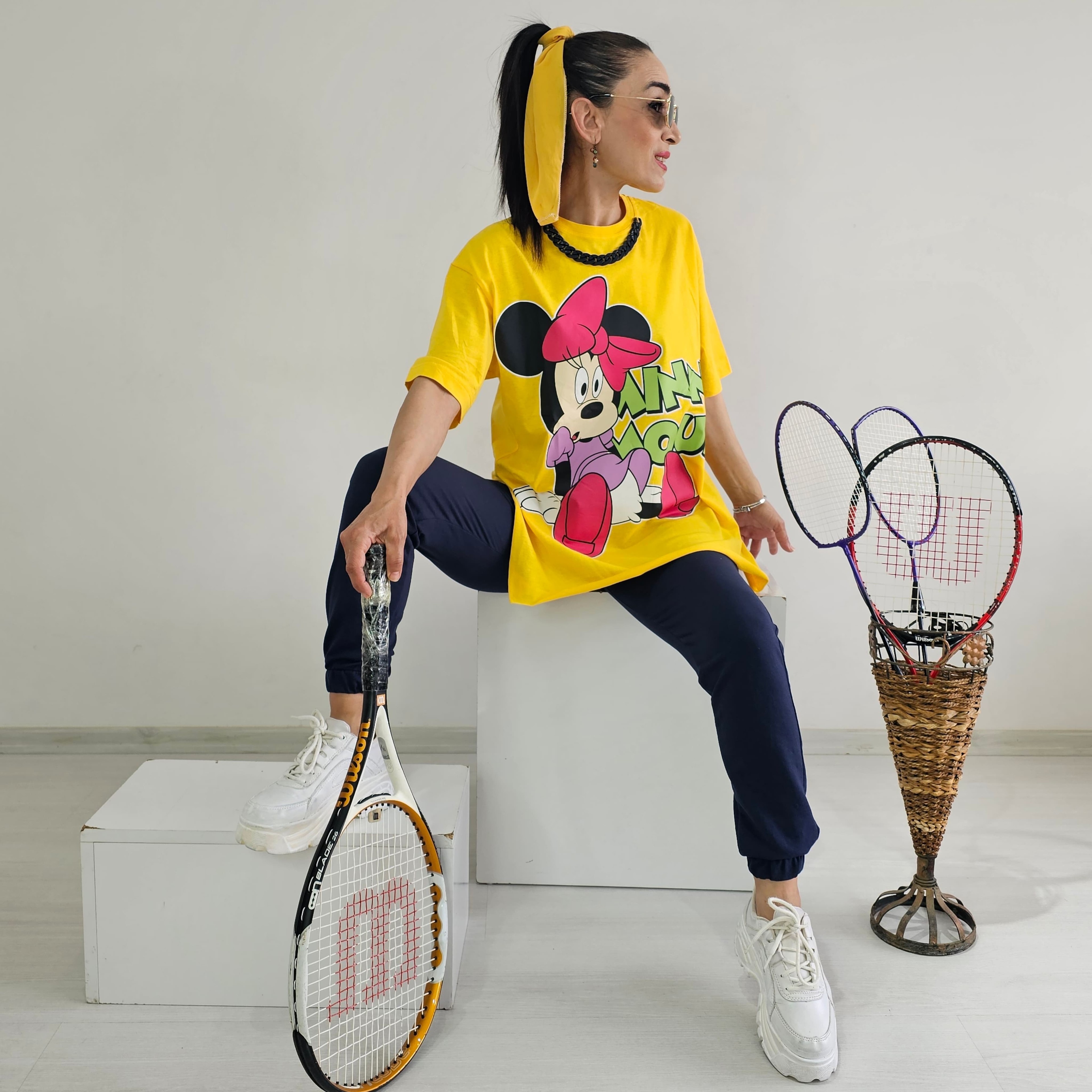 Kolye Detay Mickey Eşofman Takımı