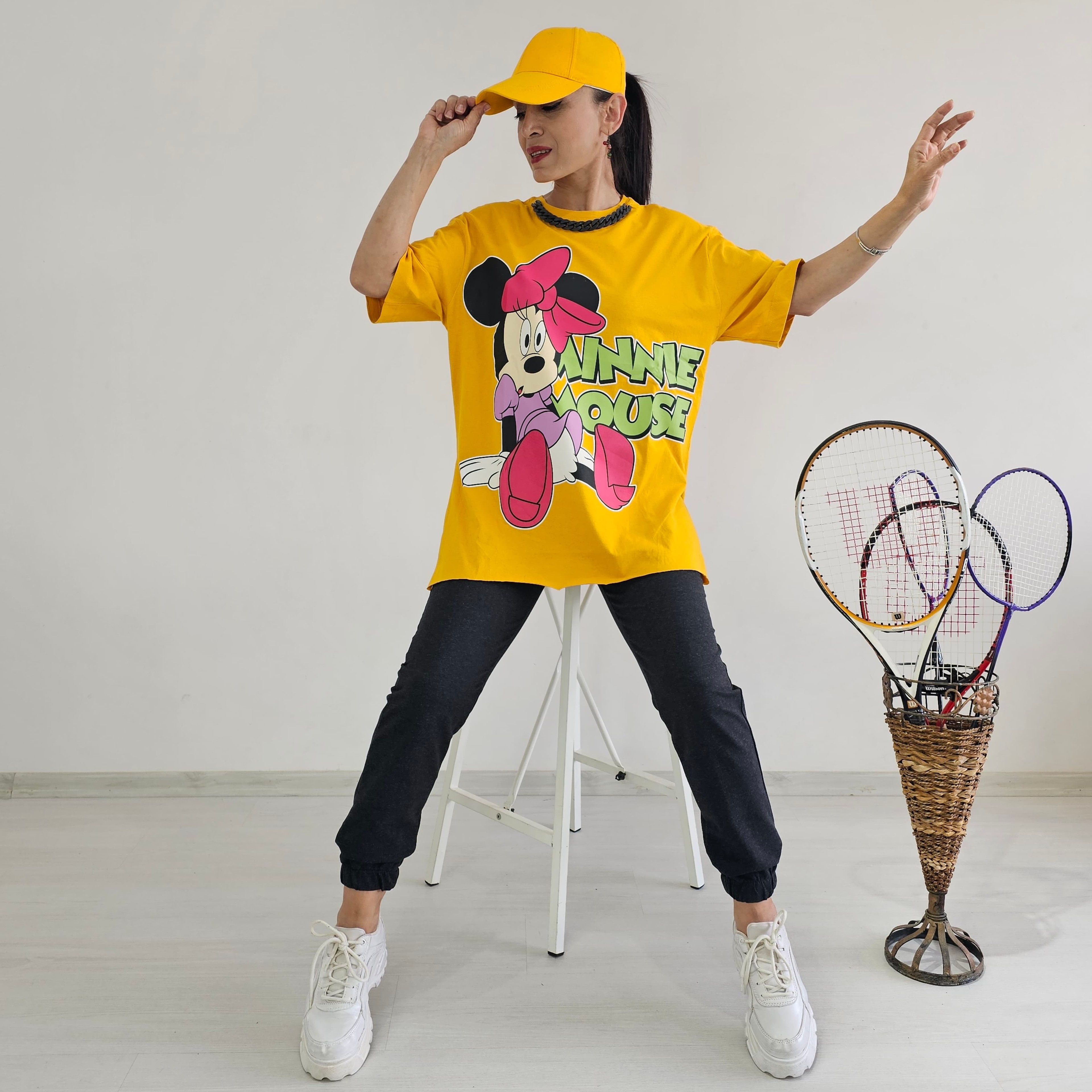 Kolye Detay Mickey Eşofman Takımı - HARDAL