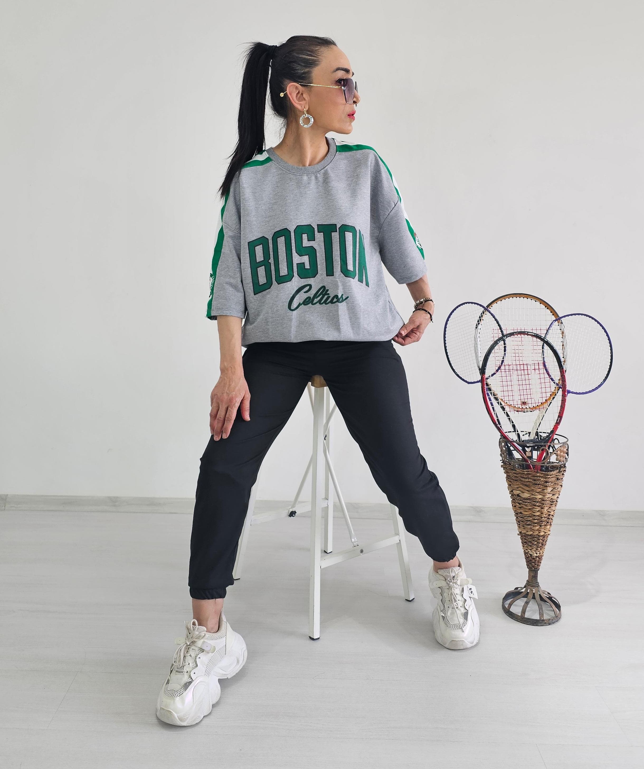 Boston Baskı Tişört