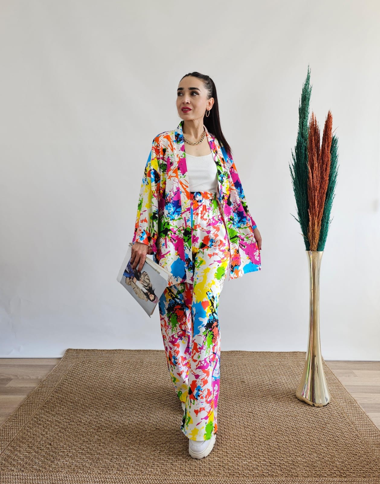 Renkli  Kimono Takım