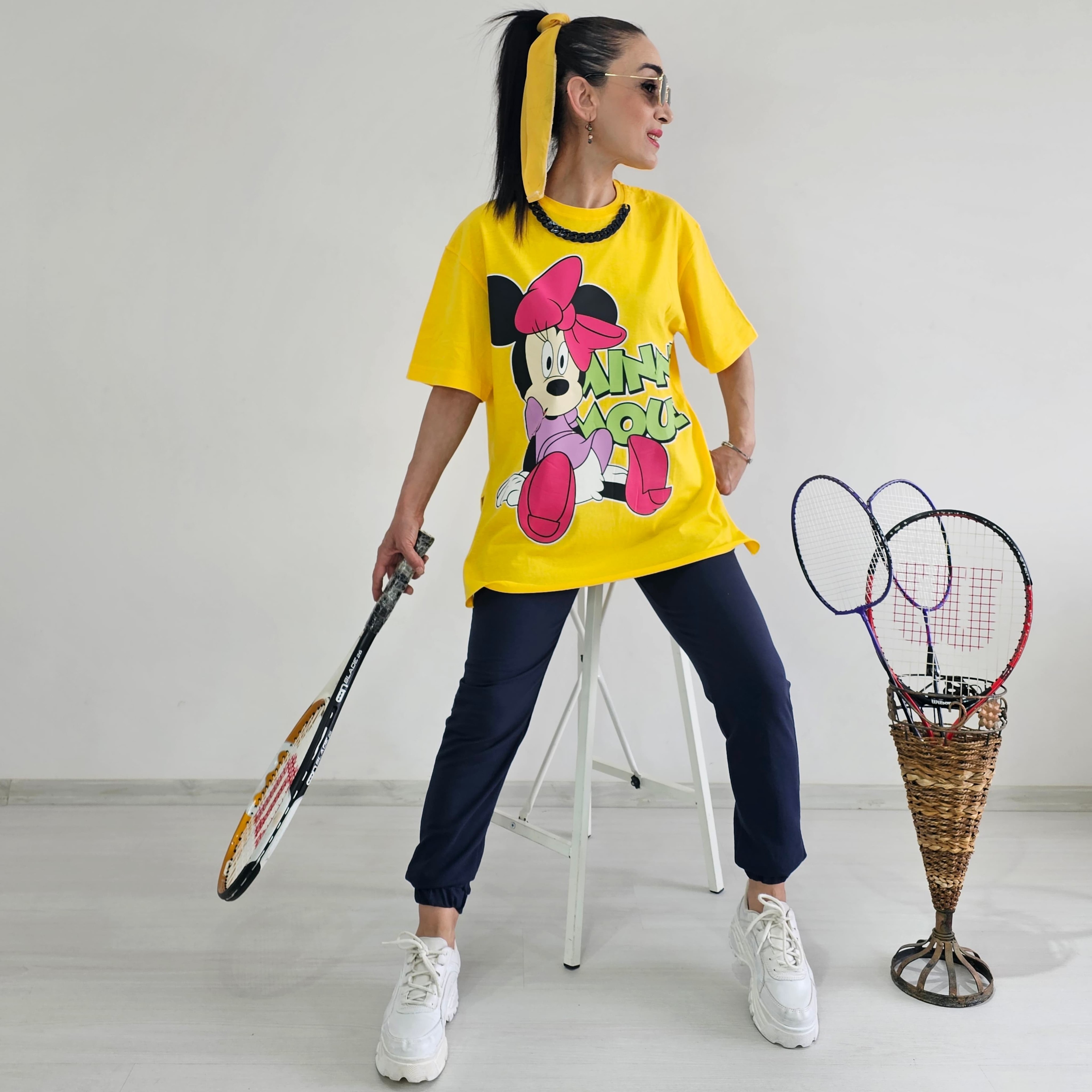 Kolye Detay Mickey Eşofman Takımı