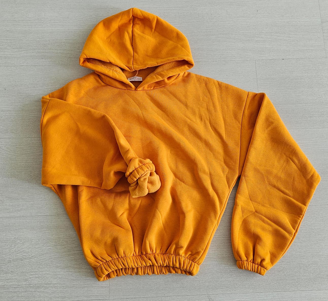 3 İp Şardonlu Sweatshirt - TURUNCU