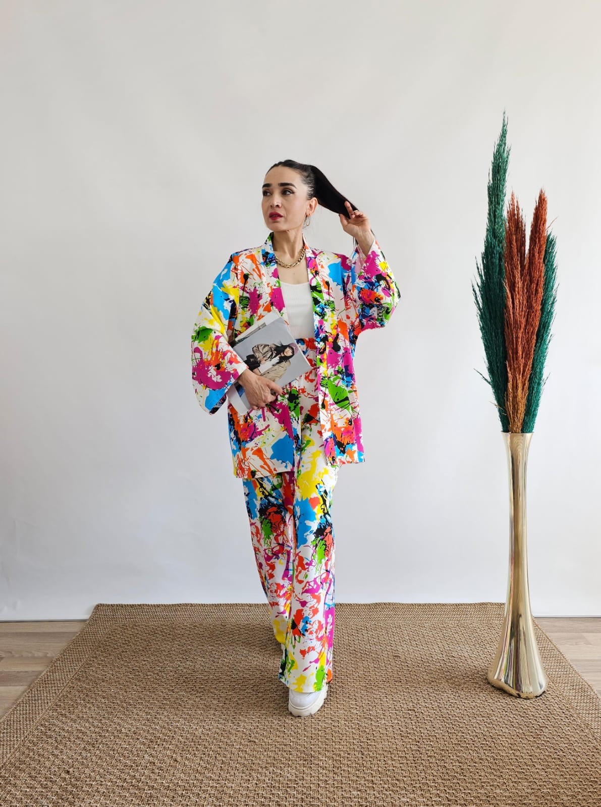 Renkli  Kimono Takım