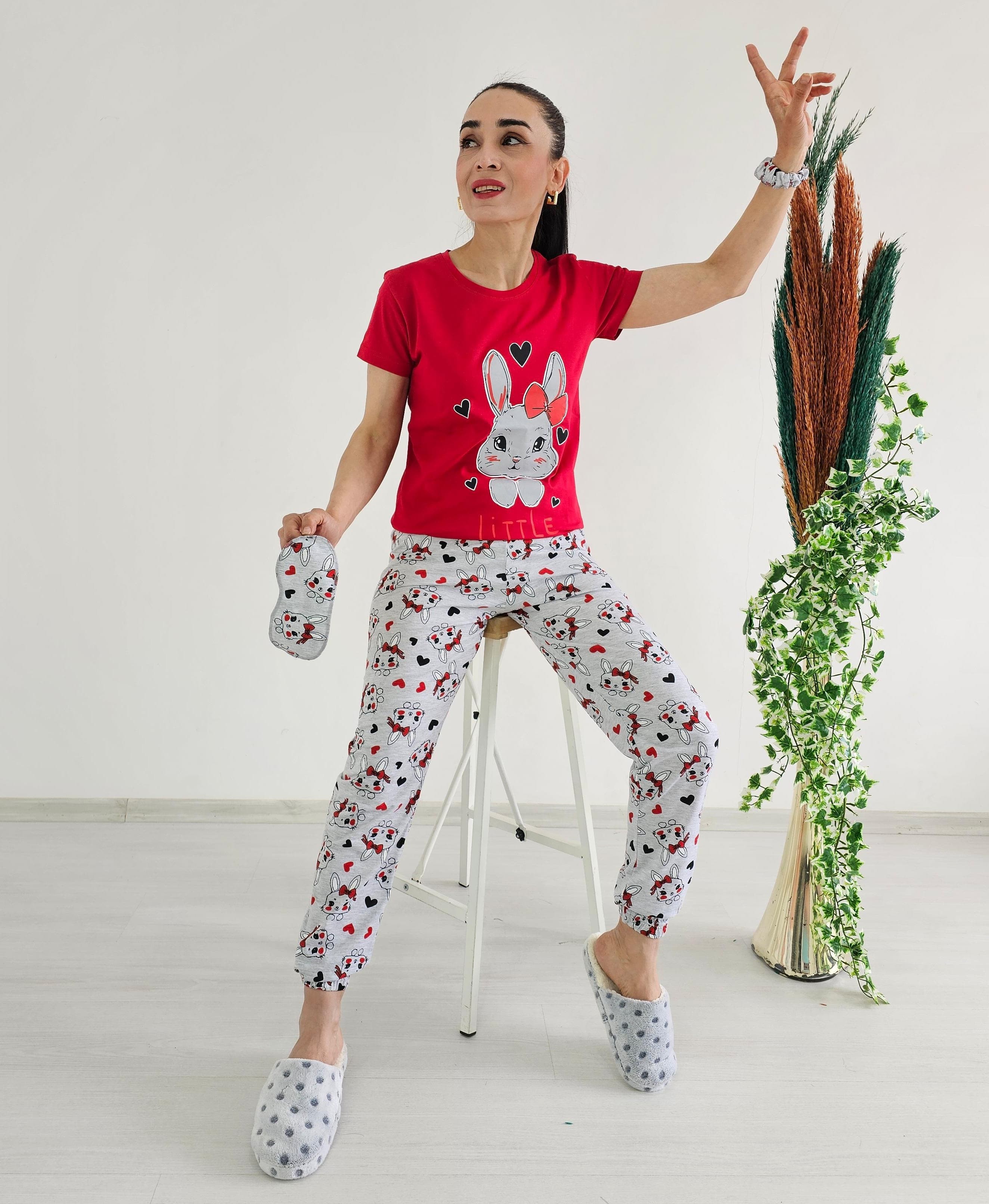 Kedili Litte Baskı Pijama Takımı
