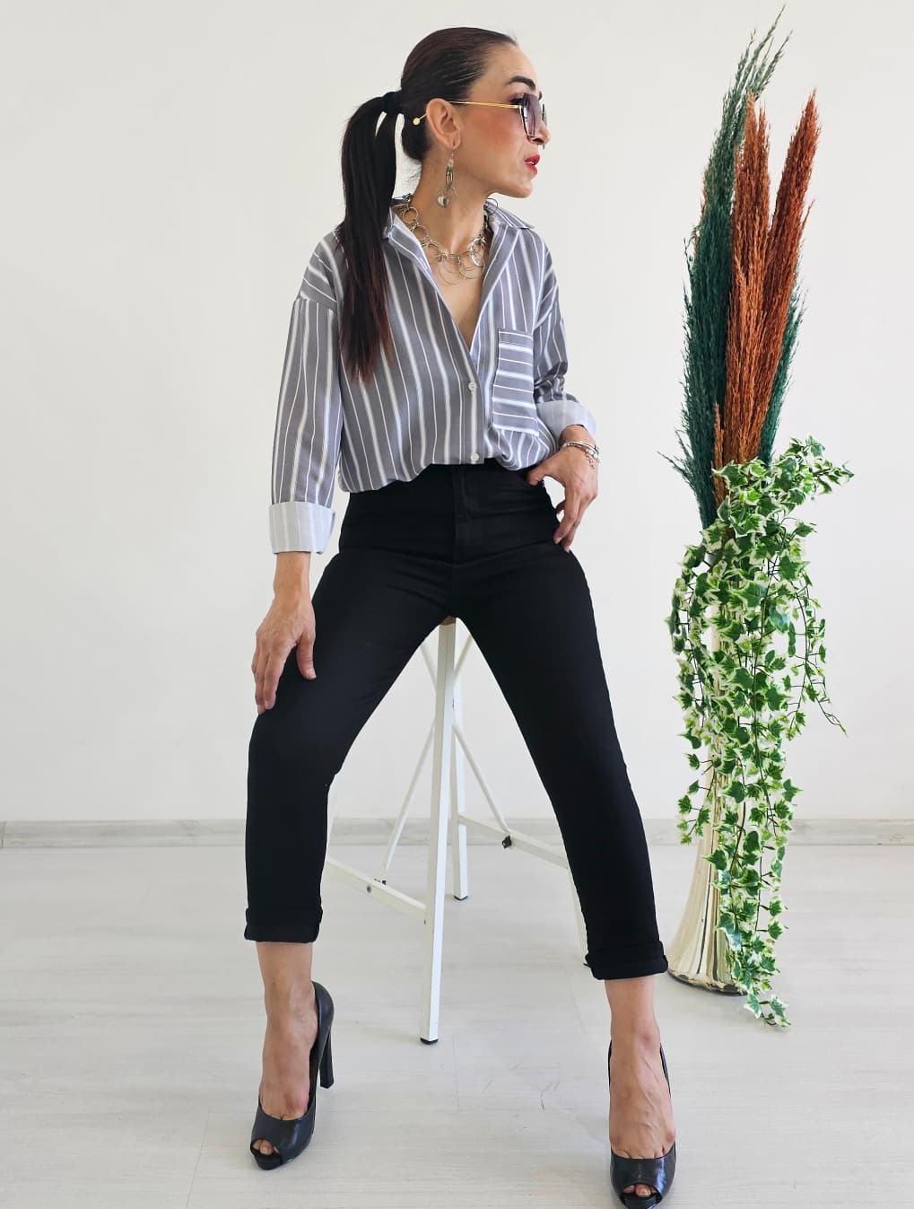 Kol Model Gömlek - FÜME
