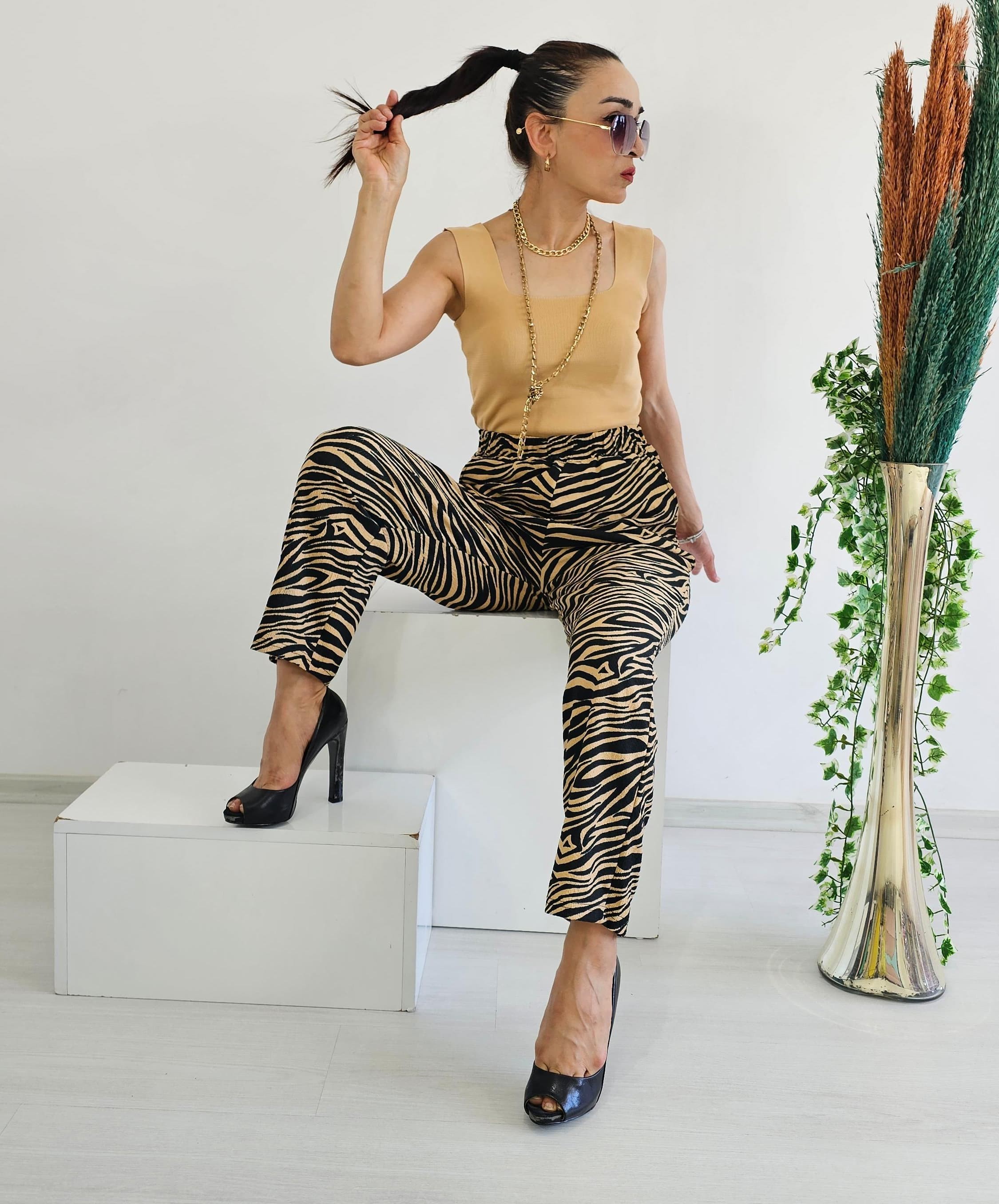 Zebra Havuç Pantolon  - SİYAH