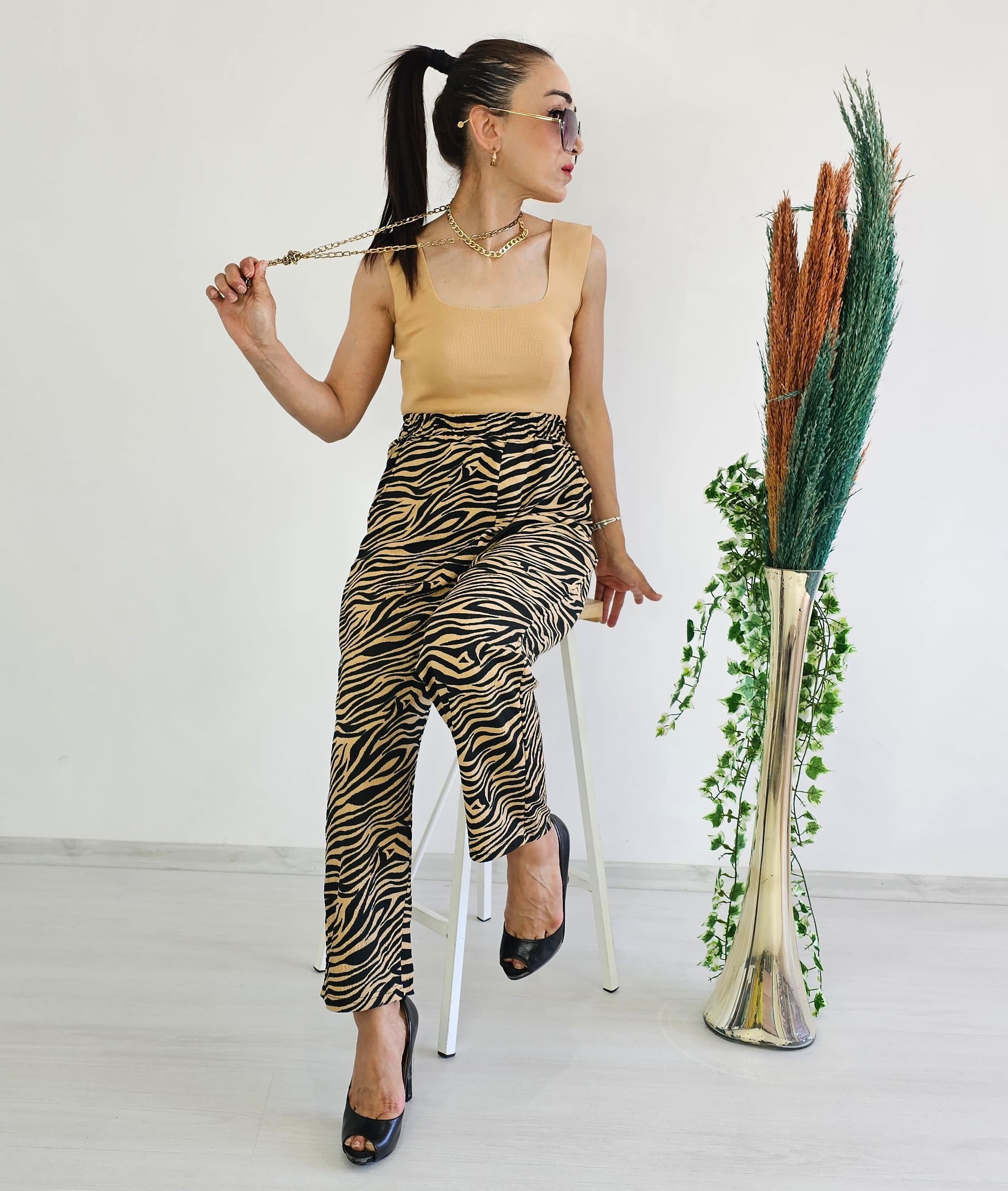 Zebra Havuç Pantolon  - SİYAH
