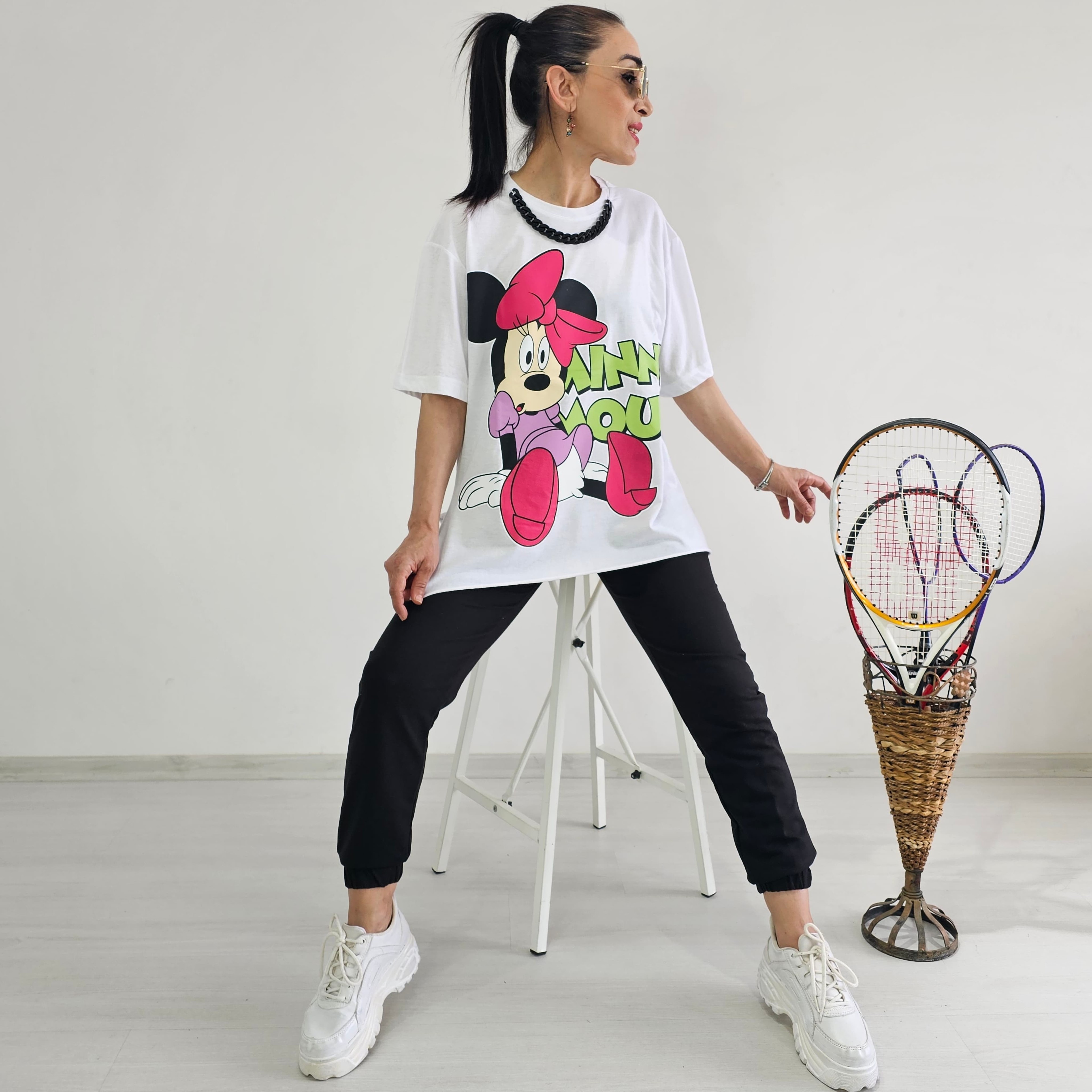 Kolye Detay Mickey Eşofman Takımı