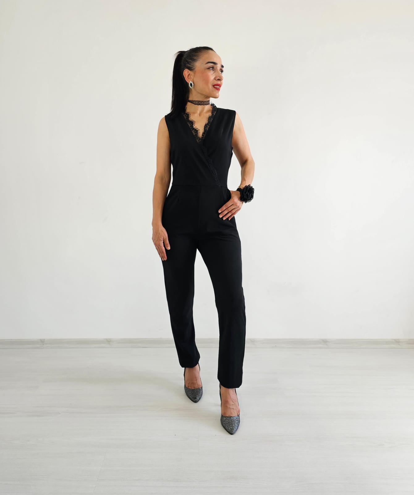 Dantel Detay Tulum - SİYAH