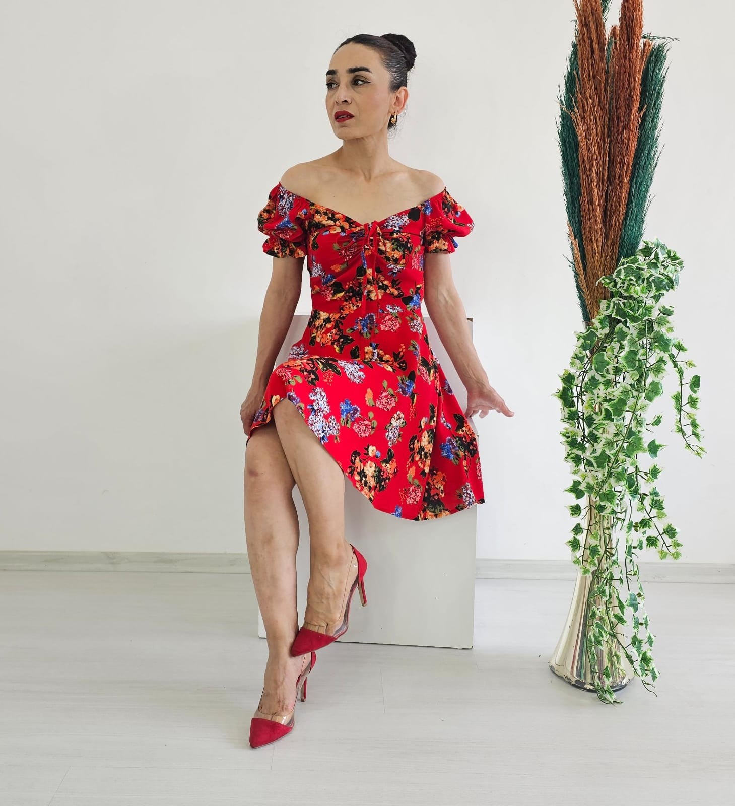 Madonna Gül Elbise - KIRMIZI