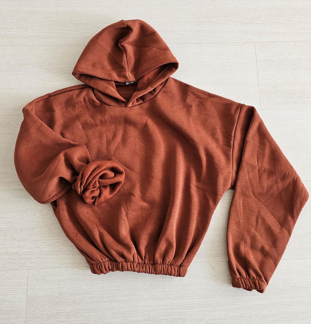 3 İp Şardonlu Sweatshirt - KİREMİT