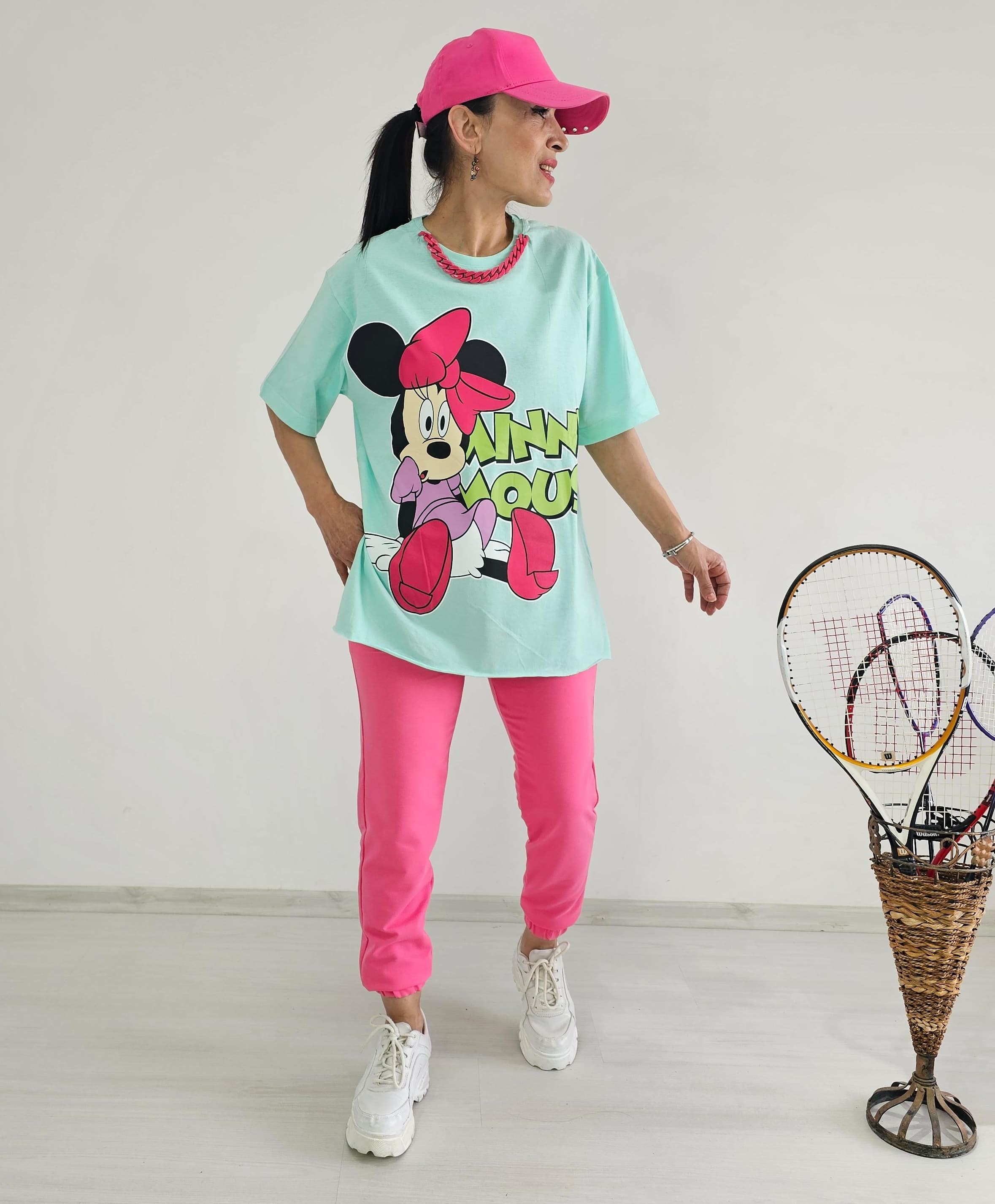 Kolye Detay Mickey Eşofman Takımı