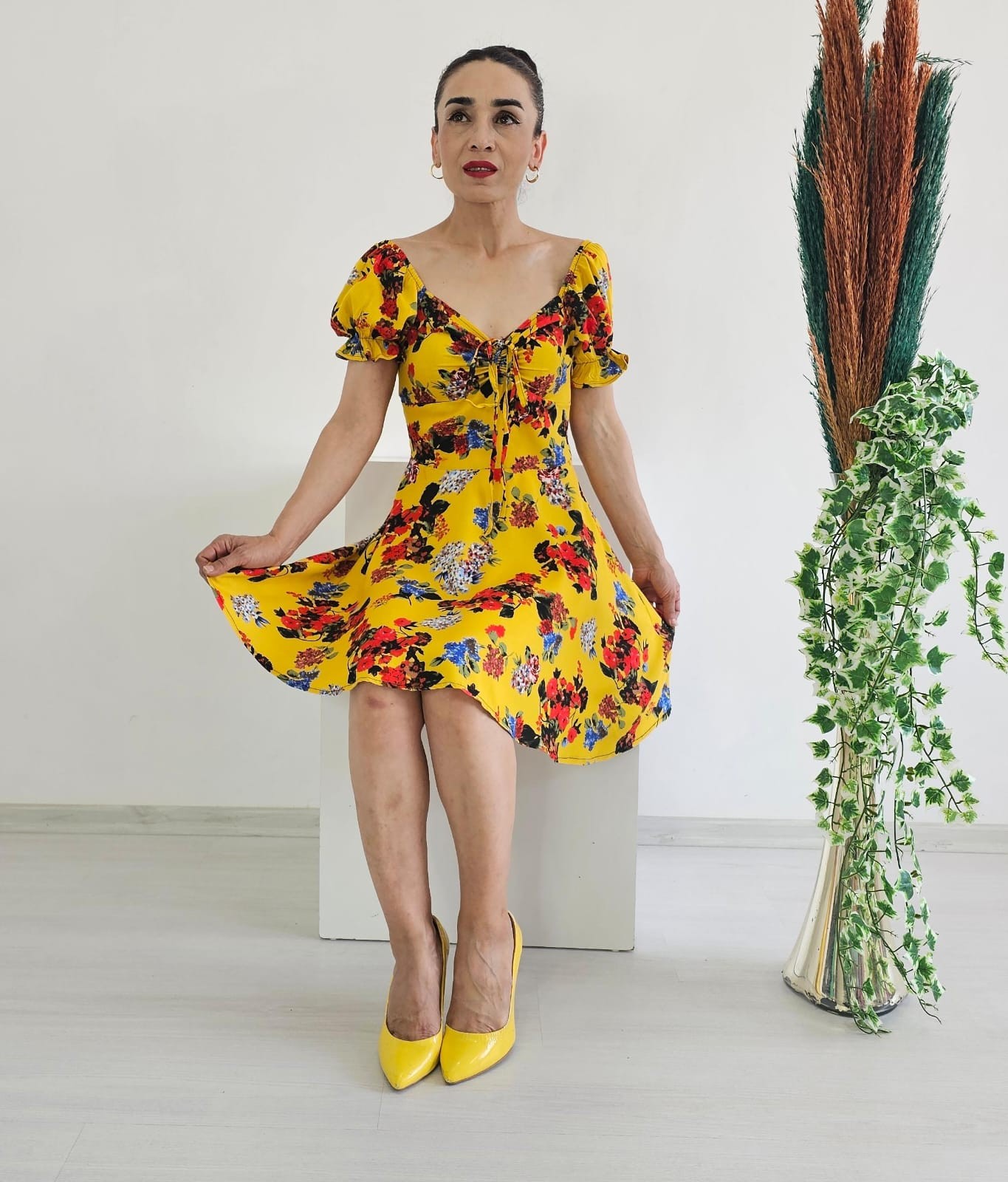 Madonna Gül Elbise - SARI