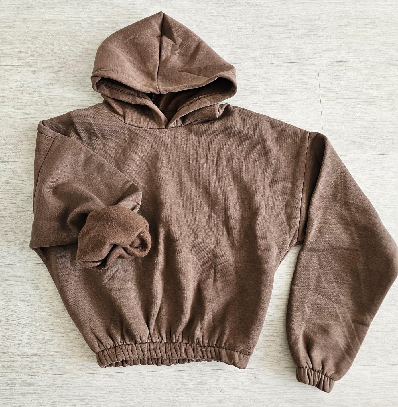 3 İp Şardonlu Sweatshirt - KAHVERENGİ