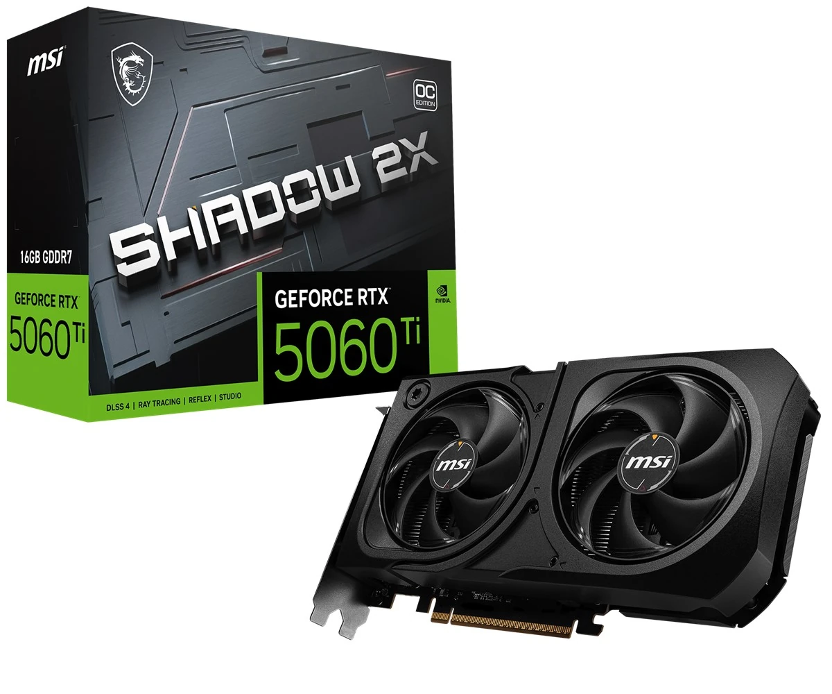 MSI VGA RTX 5060 TI 16G SHADOW 2X OC PLS