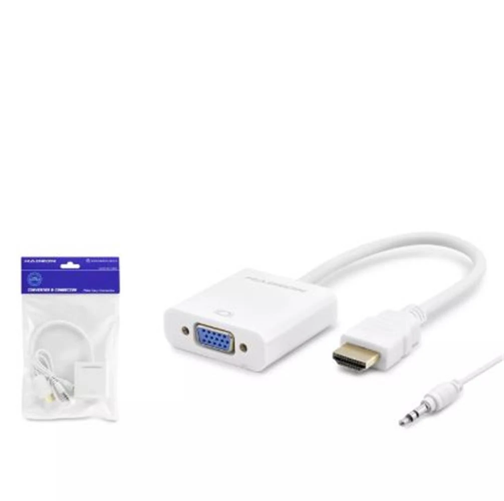 Hadron Hdx2019 Hdmi To Vga F Çevirici 1080P + Audio Beyaz