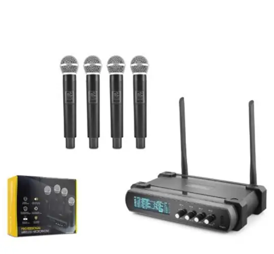 Hadron Hdx2792 Kablosuz 4-Mikrofon Vhf Siyah