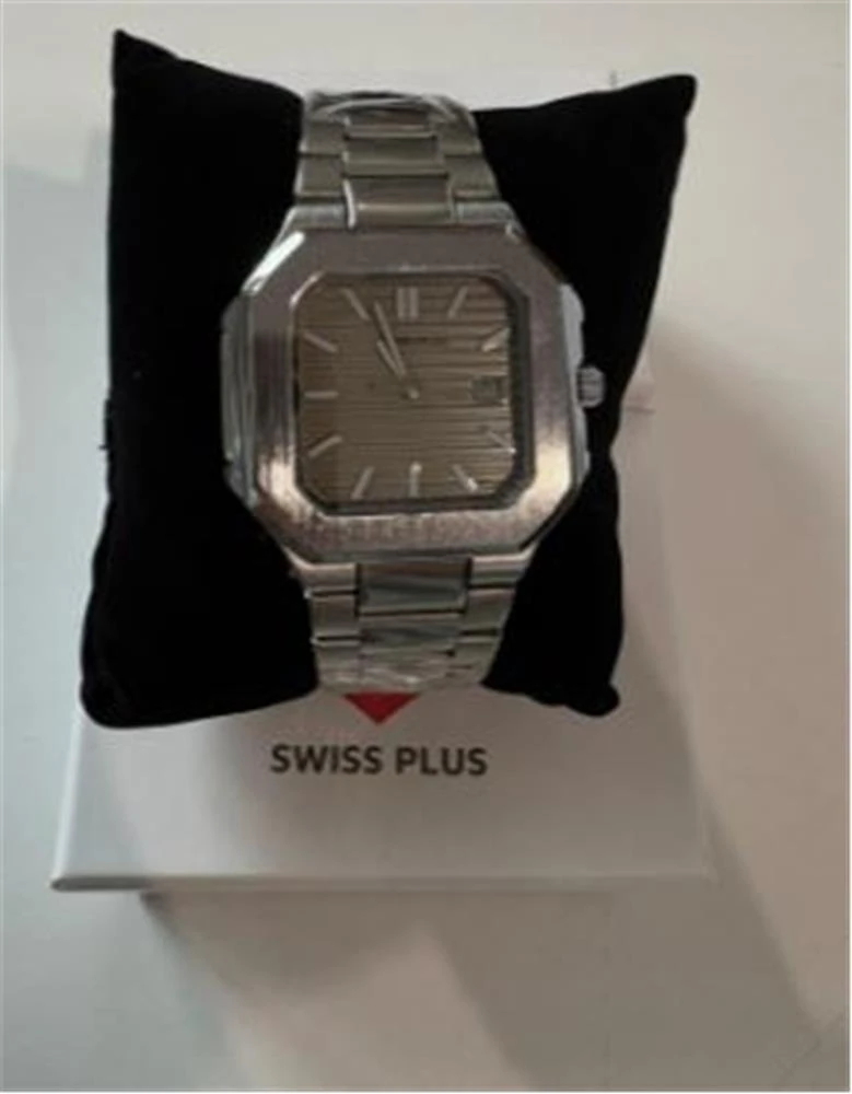 Swiss Plus Man Watch Premium Seri Model-6 RS23146 Beige-Silver