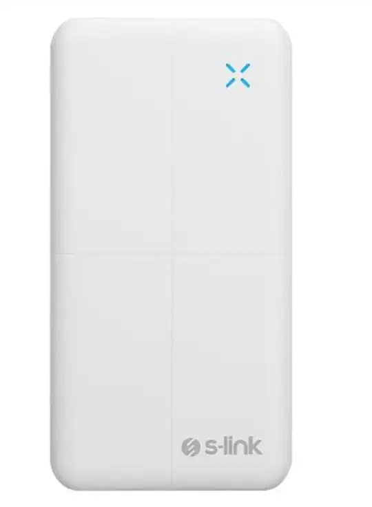 S-link IP-G12N 10000mAh Micro+Usb+ Type-C Giriş+Çıkış Beyaz. Taşınabilir Pil Şarj Cihazı Powerbank
