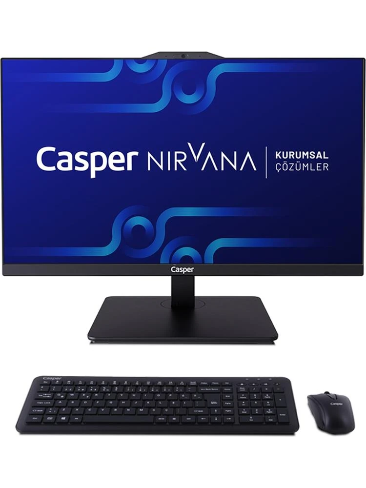 Casper Nirvana A90.1342-BE00X-V-S Siyah Intel i5-13420H 16GB RAM 480GB NVME 23.8" Pivot All In One