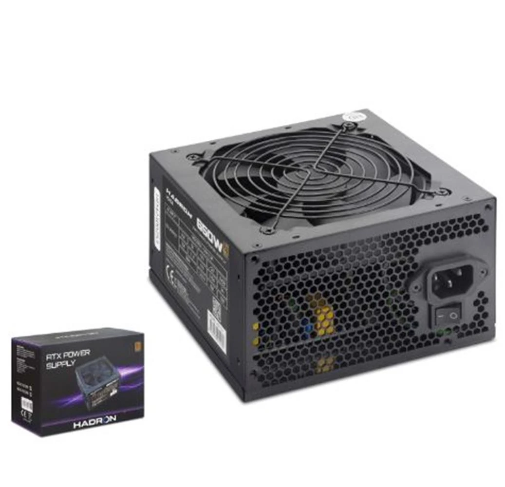HADRON HD424 PC Power Supply Güç Kaynağı 650W 12 cm Fan ATX 80 Plus Siyah