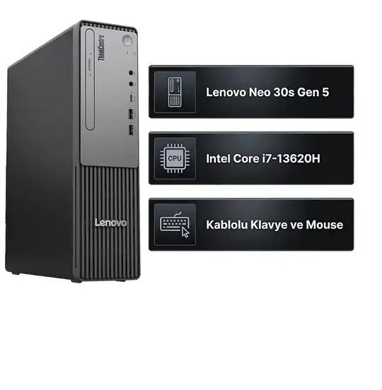 Lenovo ThinkCentre Neo 30s Gen 5 13DJS00L00  Intel Core i7-13620H 16GB 512GB SSD FreeDOS Mini Pc