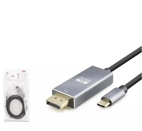 HADRON HDX7859 TYPE-C TO DISPLAY KABLO 8K 60HZ PVC 1.8M SİYAH