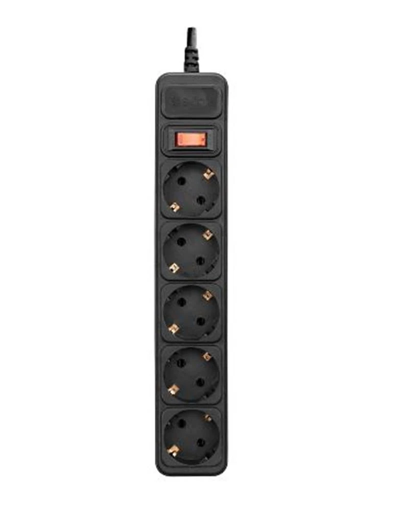 S-link SPG3-J-5 1.5m 306Joule 5Li Akım Kor.Siyah Priz