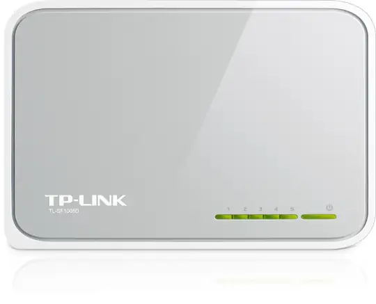 Tp-Link TL-SF1005D 5 port 10-100 Mbps Switch Plastik Kasa