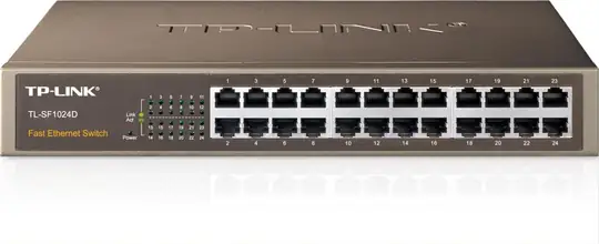 Tp-Link TL-SF1024D 24 Port 10-100 Mbps Switch Çelik Kasa Rack Mount