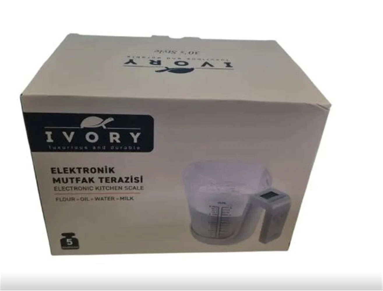 Ivory Elektronik Mutfak Terazisi 5 Kg Lts-trz134