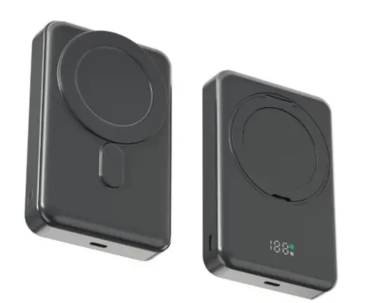 Snapron SNP-3025 PD 22.5W Hızlı Şarj Lcd Ekran Magsafe 10000 mAh Powerbank
