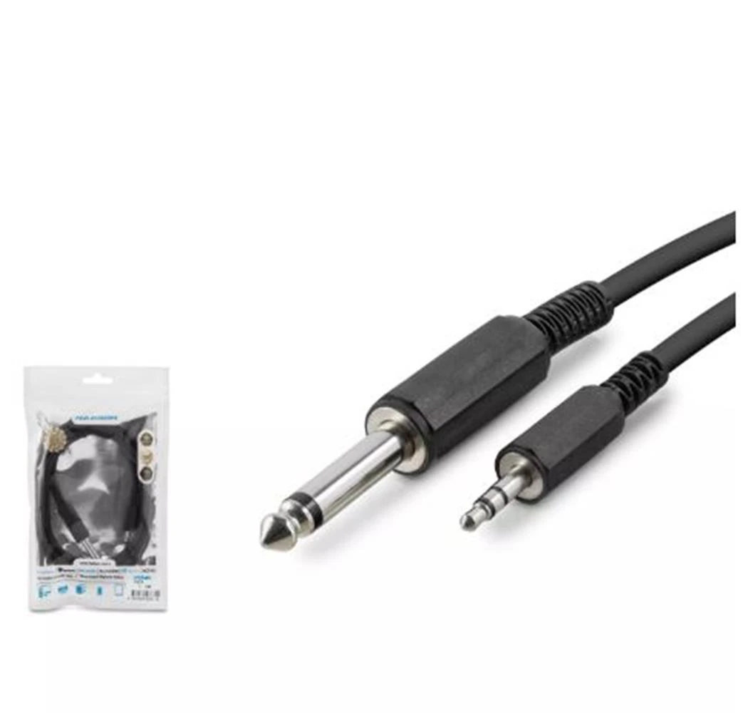 Hadron Hdx1055 6.5Mm To 3.5Mm Kablo Enstrüman Gitar 1.5M Siyah