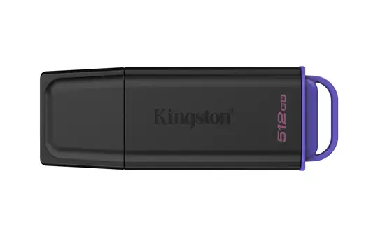 Kingston DTXG2-512GB 512GB Portable USB 3.2 Gen 1 DataTraveler Exodia Black-Purple Flash Bellek