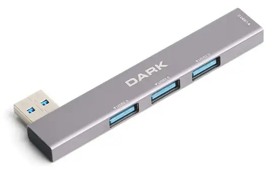 Dark DK AC USB34A 4 Port USB HUB USA-A 1XUSB-A3.0 3XUSB-A2.0