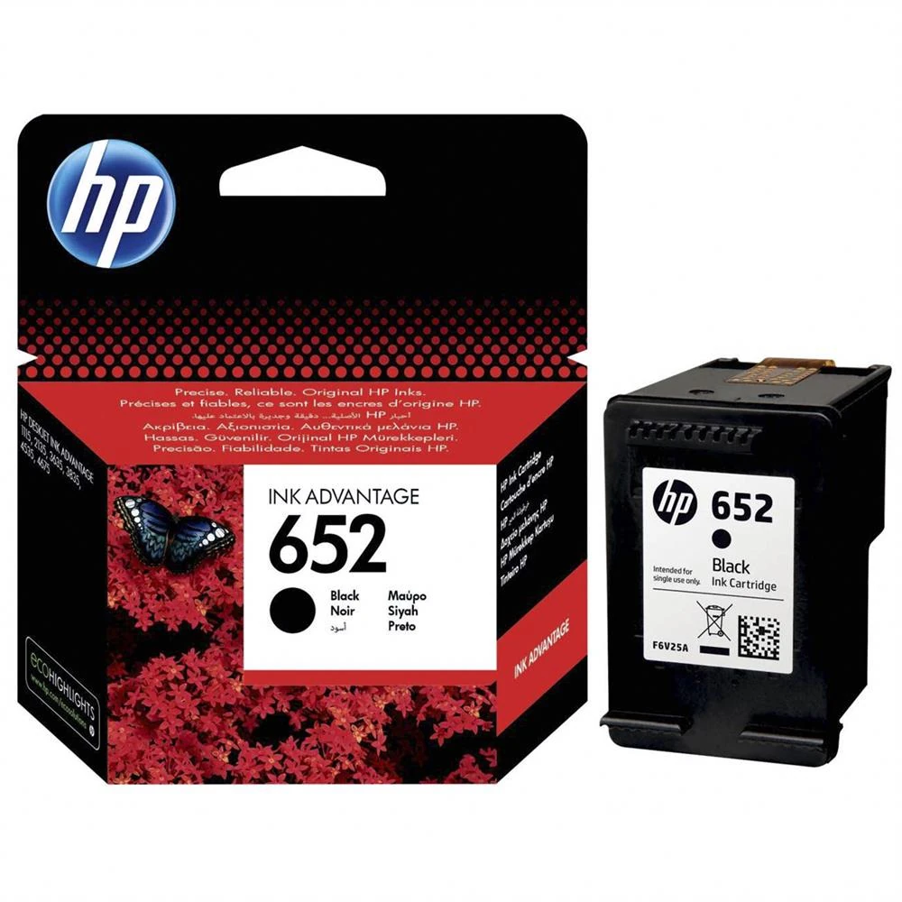 HP F6V25AE (652) SIYAH KARTUS
