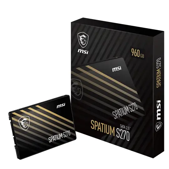Msi 960GB Spatium S270 SATA 3.0 (500MB Okuma - 450MB Yazma) Ssd Disk